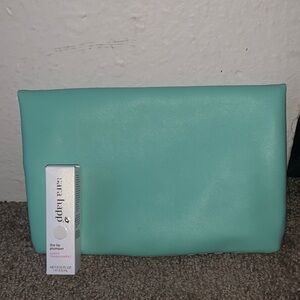 Rachel Pally Aqua and Peach Clutch